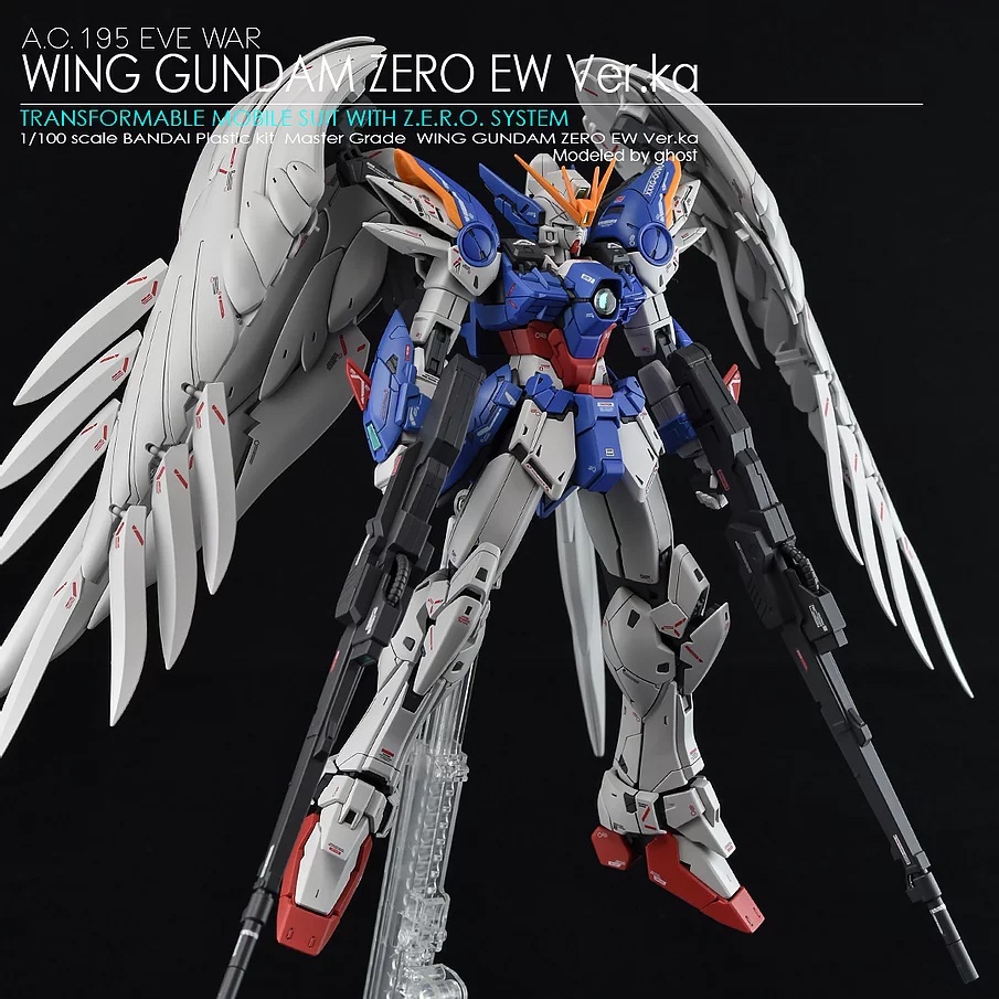 Decal Dán Trang Trí Xe Hơi GHOST MG Wing Zero Ew Ver.Ka 2.0 Chất Lượng Cao