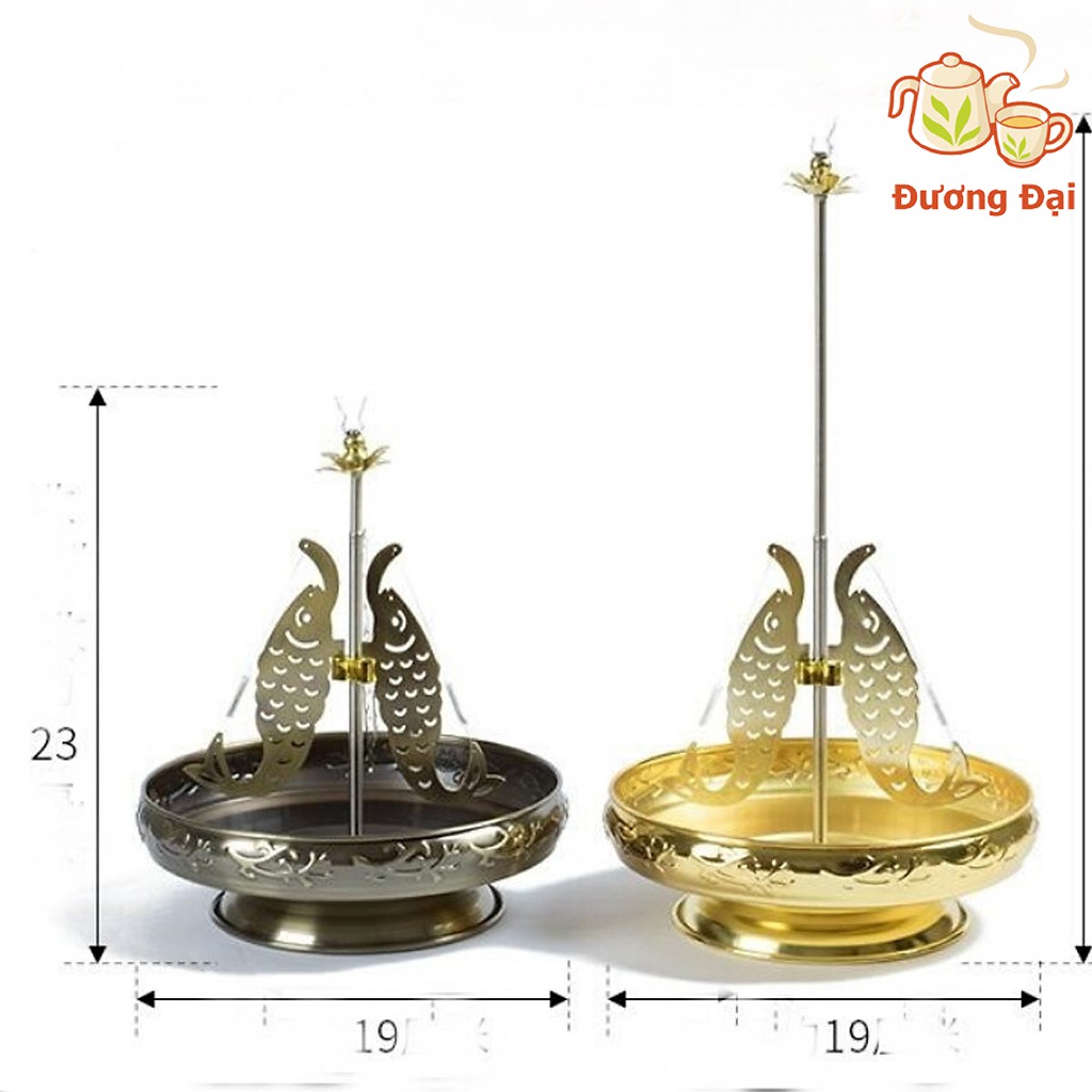 Khay thắp hương vòng di đà Khay đốt nhang hình Cá Chép Bằng Đồng Gốm Sứ Bát Tràng Đương Đại