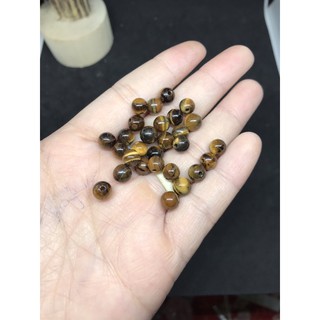 Hạt tròn mắt hổ Tiger Eyes 6mm - Handmade