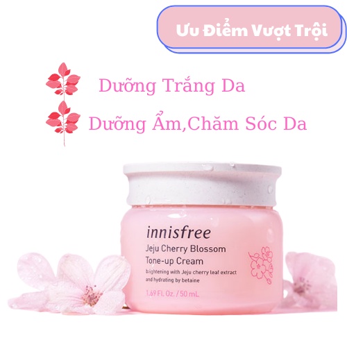 Kem Dưỡng Ẩm Innisfree Hoa Anh Đào Cherry Blossom Jelly Cream Hàn Quốc 50ml-Kem Dưỡng Trắng Da | BigBuy360 - bigbuy360.vn