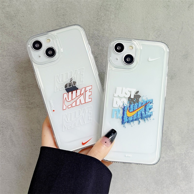 Ốp Điện Thoại Trong Suốt In Logo NIKE Cho iPhone 13/12/11 Pro Max/Xr/Xs/SE/iPhone 7/8Plus