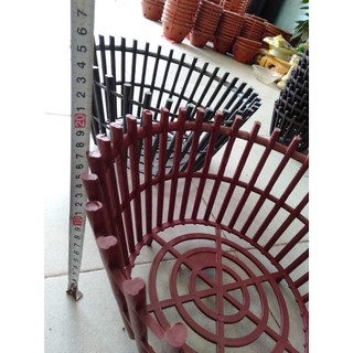 bộ 5 chậu lan giả gỗ fi 35