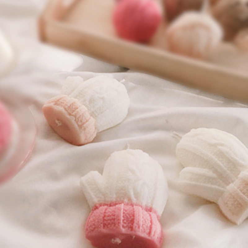 Khuôn Silicon Hình Găng Tay Len Làm Thủ Công, Handmade