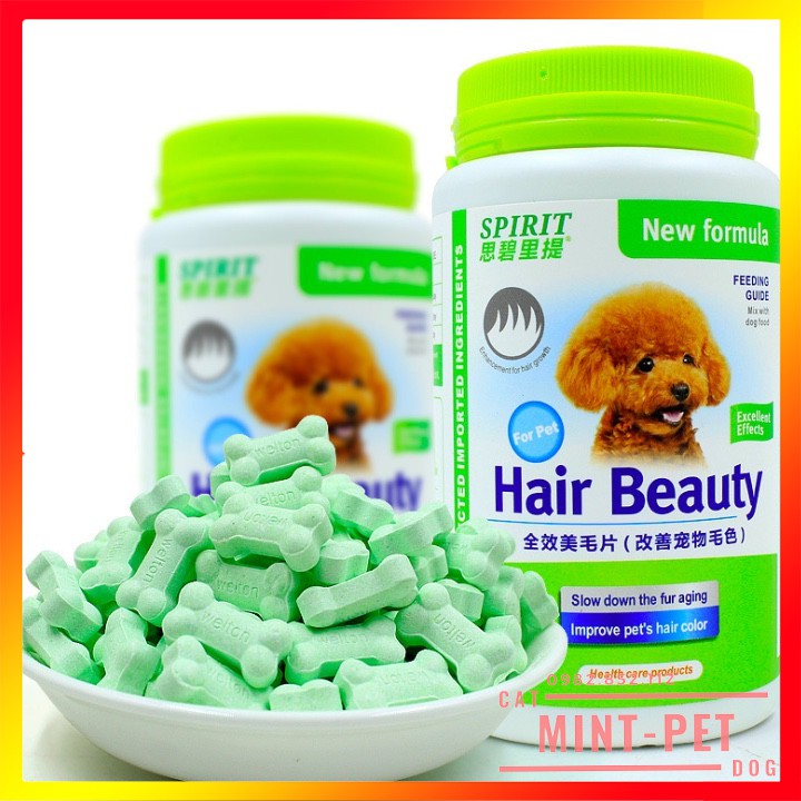 Viên uống dưỡng lông cho chó Poodle Hair Beauty Sprit 160g #Tintin Pet Store