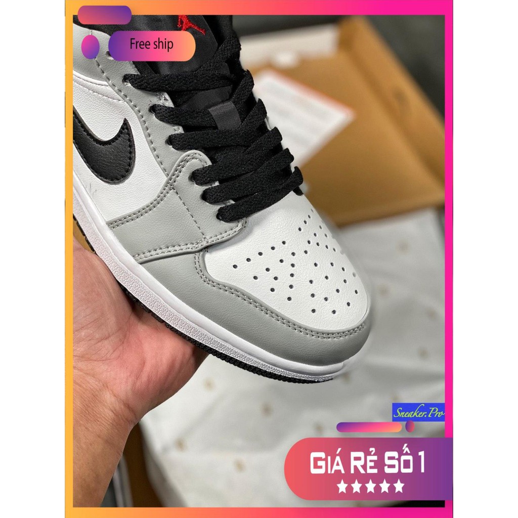 (FULL BOX) Giày thể thao Air Jordan 1 Low Light Smoke Grey siêu đẹp dành cho nam nữ | BigBuy360 - bigbuy360.vn