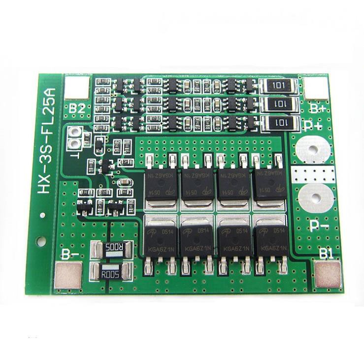 Mạch 3S 12.6V - 25A, Sạc Cân Bằng Và Bảo Vệ Cell Pin Li-Ion 3S 12v