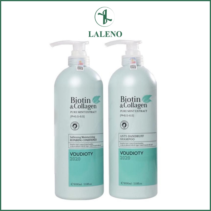 BỘ DẦU GỘI XẢ BIOTIN &amp; COLLAGEN GIẢM GÀU HIỆU QUẢ, BỔ SUNG DƯỠNG CHẤT CHO TÓC 1000ML