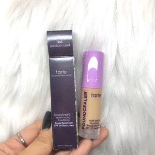 Kem nền Tarte - Foundcealer Multi-tasking Foundation màu 34S minisize 5ml (Broad Spectrum SPF20 Súncreen)