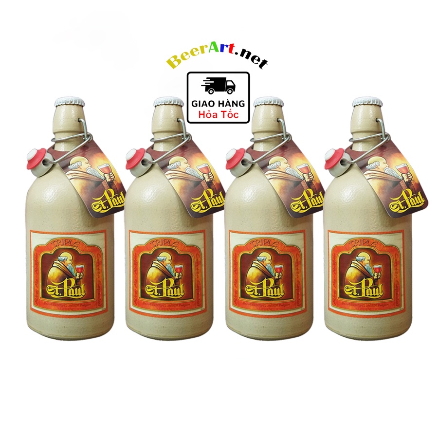 Lốc 4 Chai Bia Sứ St. Paul Triple 7,6%