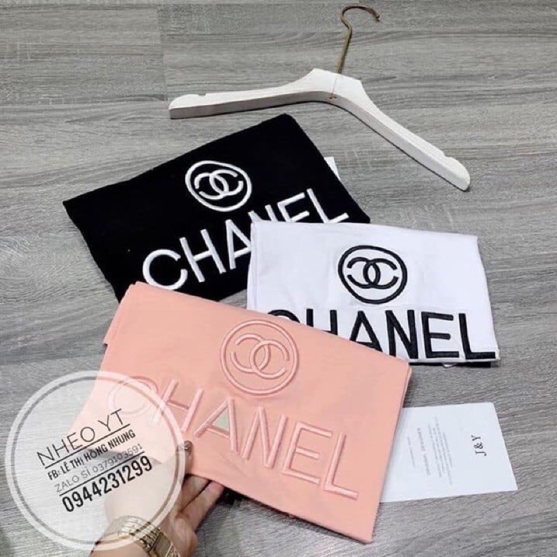 [ ảnh thật] áo phông chữ thêu Chanel [ Freeship ] form rộng giấu quần cực đẹp