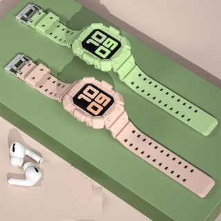 Dây Đeo Làm Từ Silicon Trong Suốt Cho Đồng Hồ Thông Minh Apple Watch iWatch Series 1 2 3 4 5 6 SE 38mm 40mm 42mm 44mm