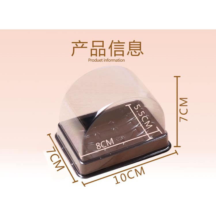 Set 50 hộp PET A93-64 đựng bánh cuộn