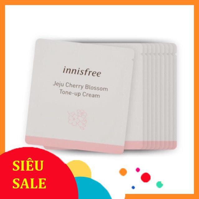 Combo 10 Gói Sample Kem Anh Đào Nâng Tone Da Innisfree Tone Up Cream