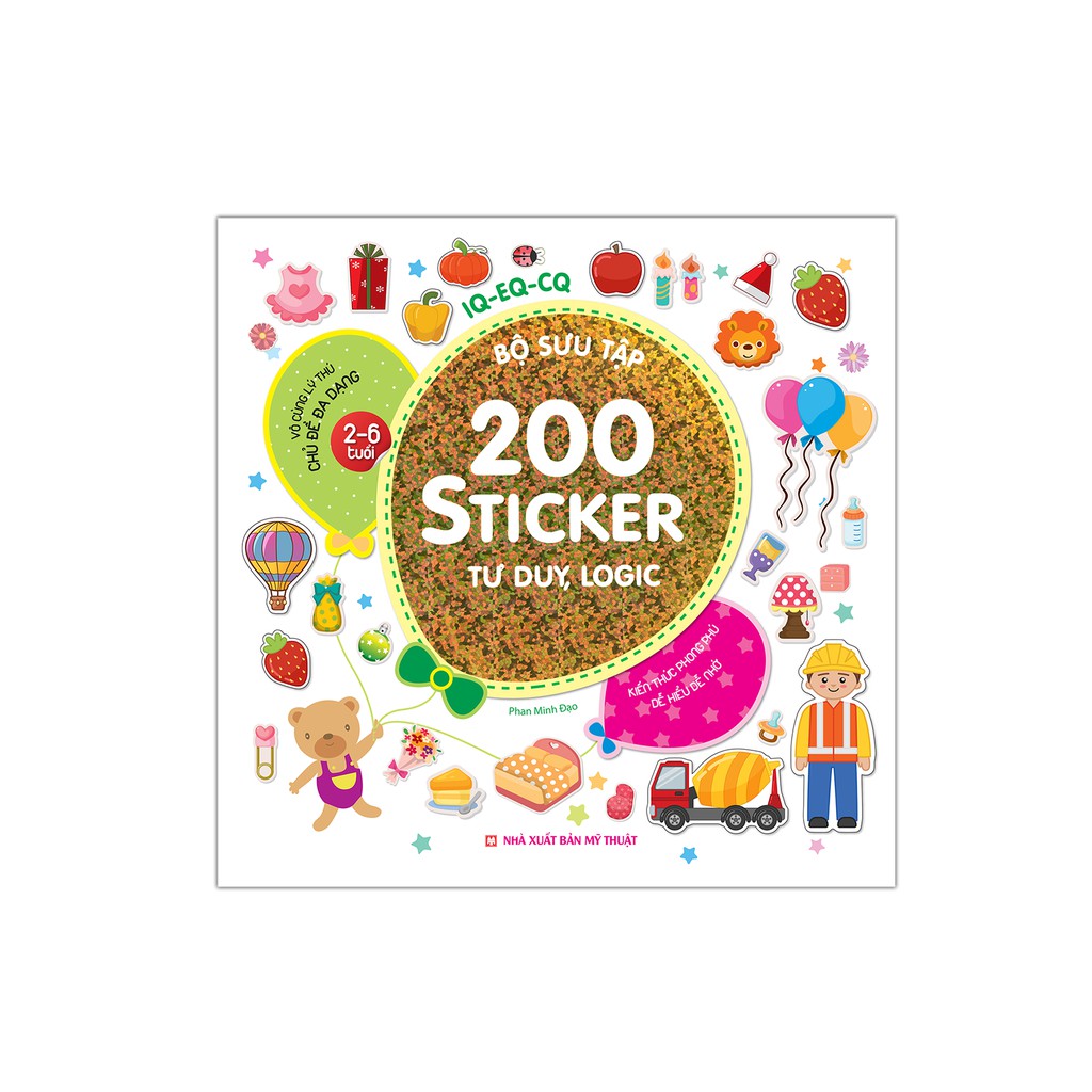 Sách - Bộ sưu tập 200 sticker - Tư duy, logic (bìa mềm)