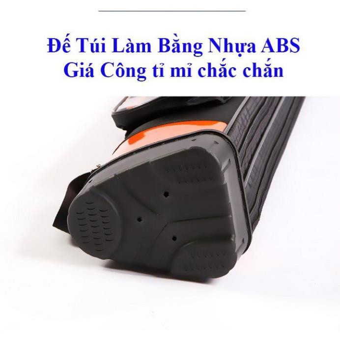 Túi Đựng Cần Câu Cá 2 Ngăn Dạng Cứng Dài 1m25 Có Chân Đứng Chuyên Dụng , bao da 1 ngăn có túi