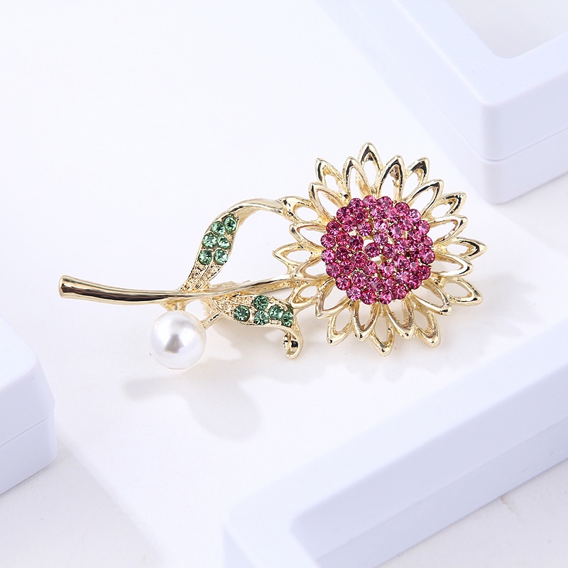 Ghim CàI ÁO HìNh Hoa CúC ĐíNh Kim Cương Giả ThờI Trang Cho Nữ