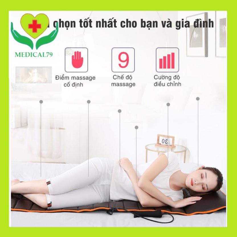 Freeship-Hàng Chính Hãng Đệm Massage Toàn Thân Cao Cấp