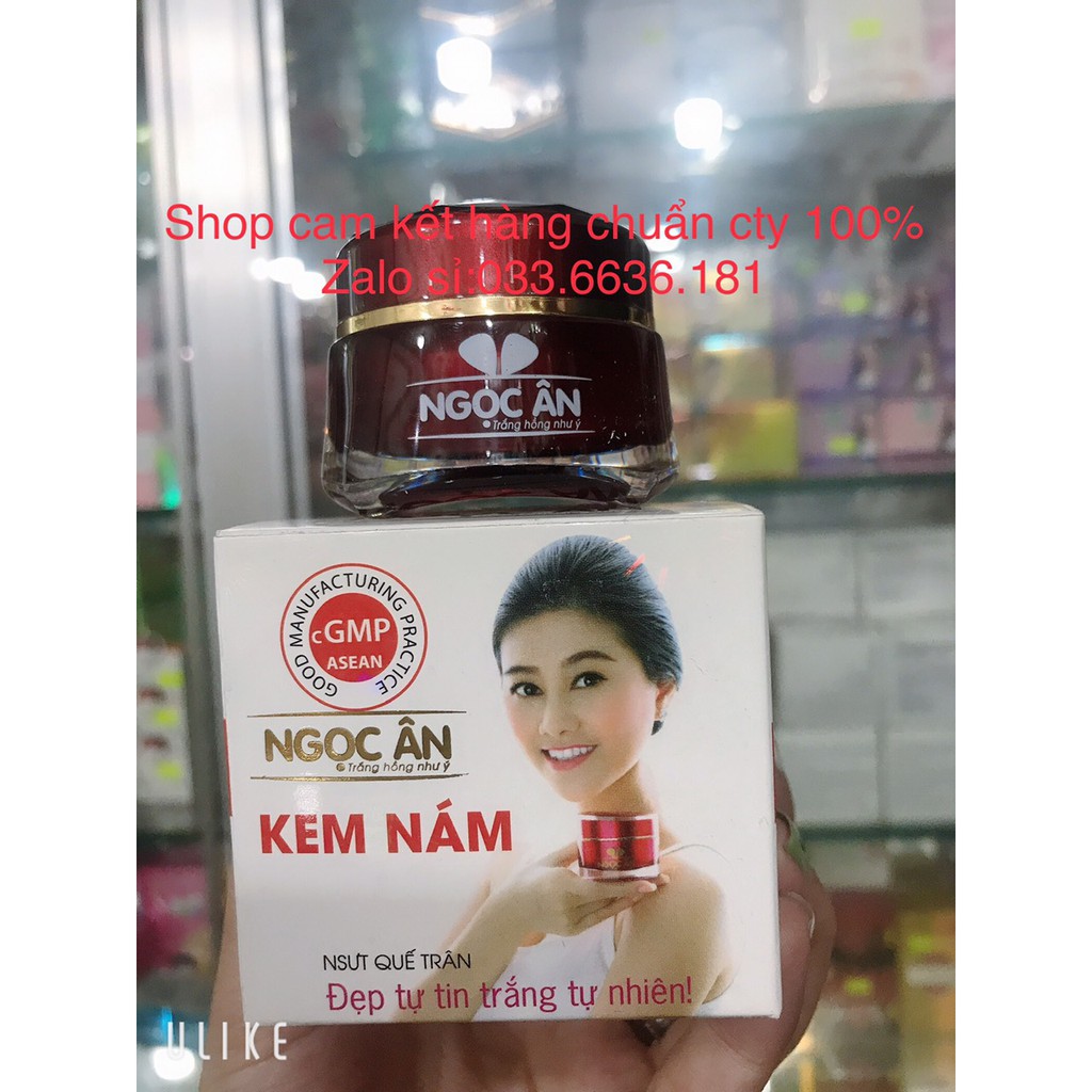 kem NGỌC ÂN nám-trắng da 12g ( hủ màu đỏ)