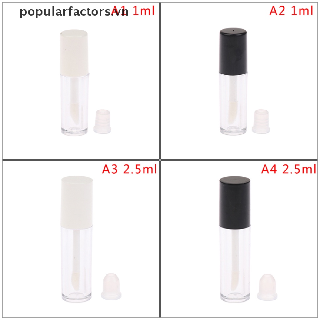 [Phổ Biến] Ống Nhựa Rỗng Đựng Son Bóng Có Thể Đổ Đầy Mẫu Thử [VN]