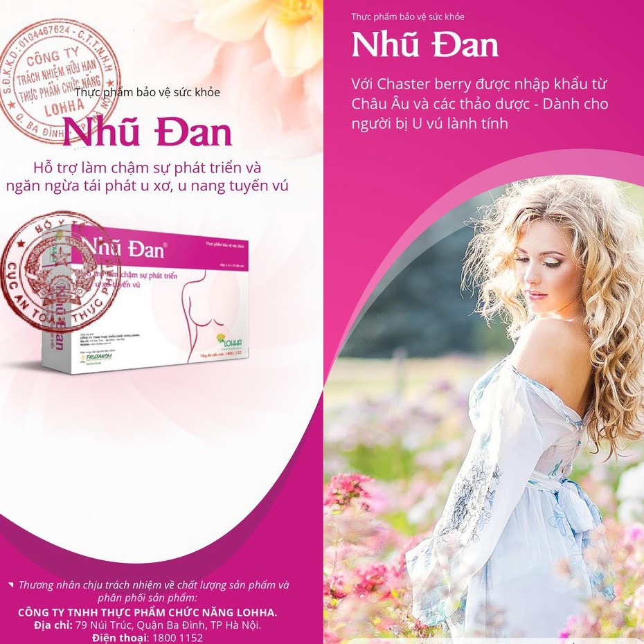 ❤[Chính hãng] Nhũ Đan - Dành Cho Người U Xơ Tuyến Vú (Hộp 20 viên) | BigBuy360 - bigbuy360.vn