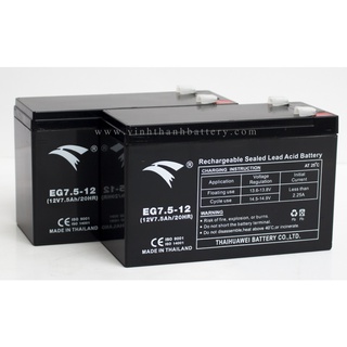 Ắc quy ups, xe đạp điện trẻ em eagle 12v- 7.5ah