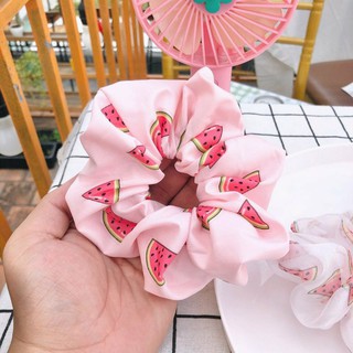cột tóc họa tiết trái dưa hấu