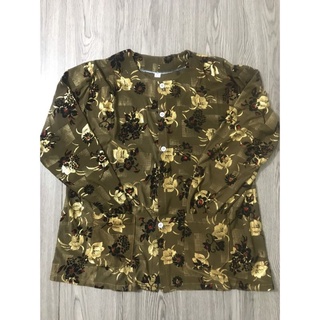 Áo bà ba ép nhung bà già