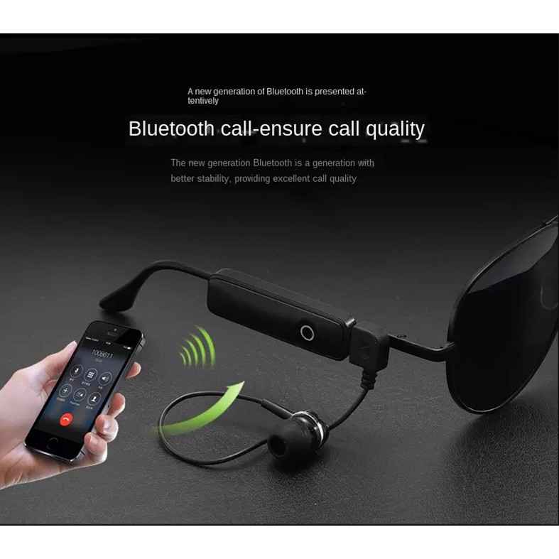 Kính Mắt Kiêm Tai Nghe Bluetooth - Chất Liệu Polarized Chống Tia Cực Tím, Gọng Kim Loại, Tai Nghe Bluetooth Cực Đỉnh | BigBuy360 - bigbuy360.vn