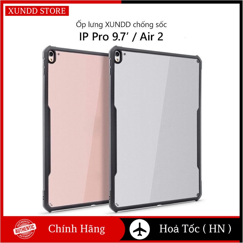 Ốp lưng XUNDD iPad Pro 9.7' / Air 2 Mặt lưng trong, Viền TPU, Chống sốc