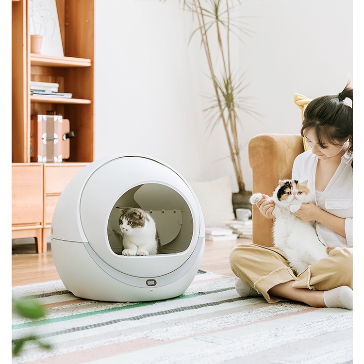 Máy vệ sinh cho Mèo tự động Petree Wifi 2021 Máy dọn phân mèo tự động thumbnail