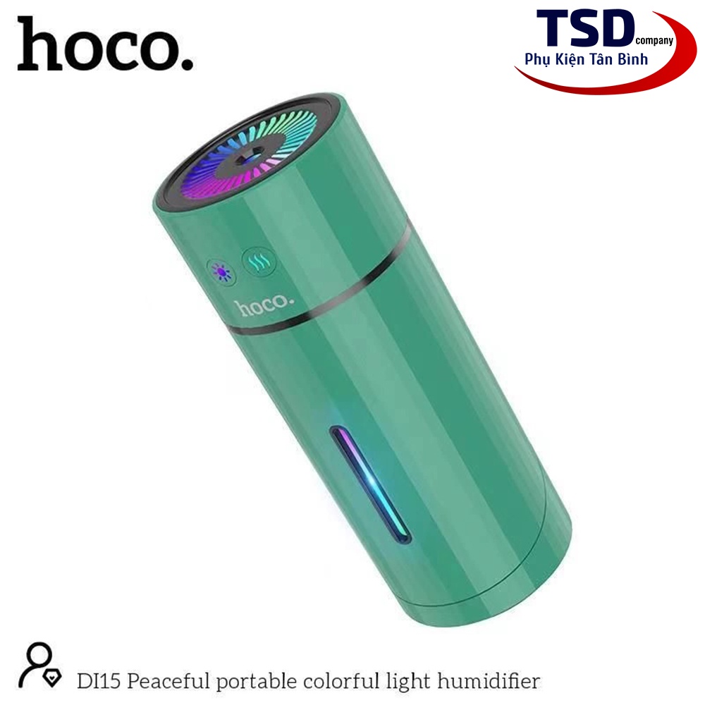 Máy Phun Sương, Phun Tinh Dầu Tạo Độ Ẩm Có Led Hoco Di15 Chính Hãng