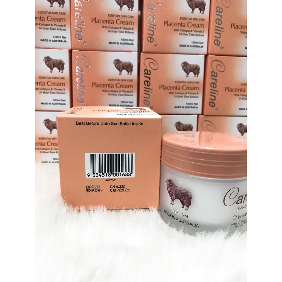 (100ml) Kem dưỡng da nhau thai cừu Careline Úc - Careline Placenta Cream With Collagen &amp; Vitamin E