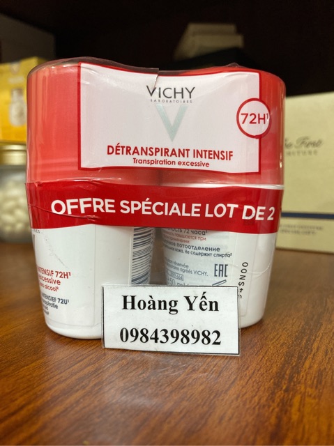 [1 LỌ] Lăn khử mùi Vichy Ngăn mùi 48h - 72h