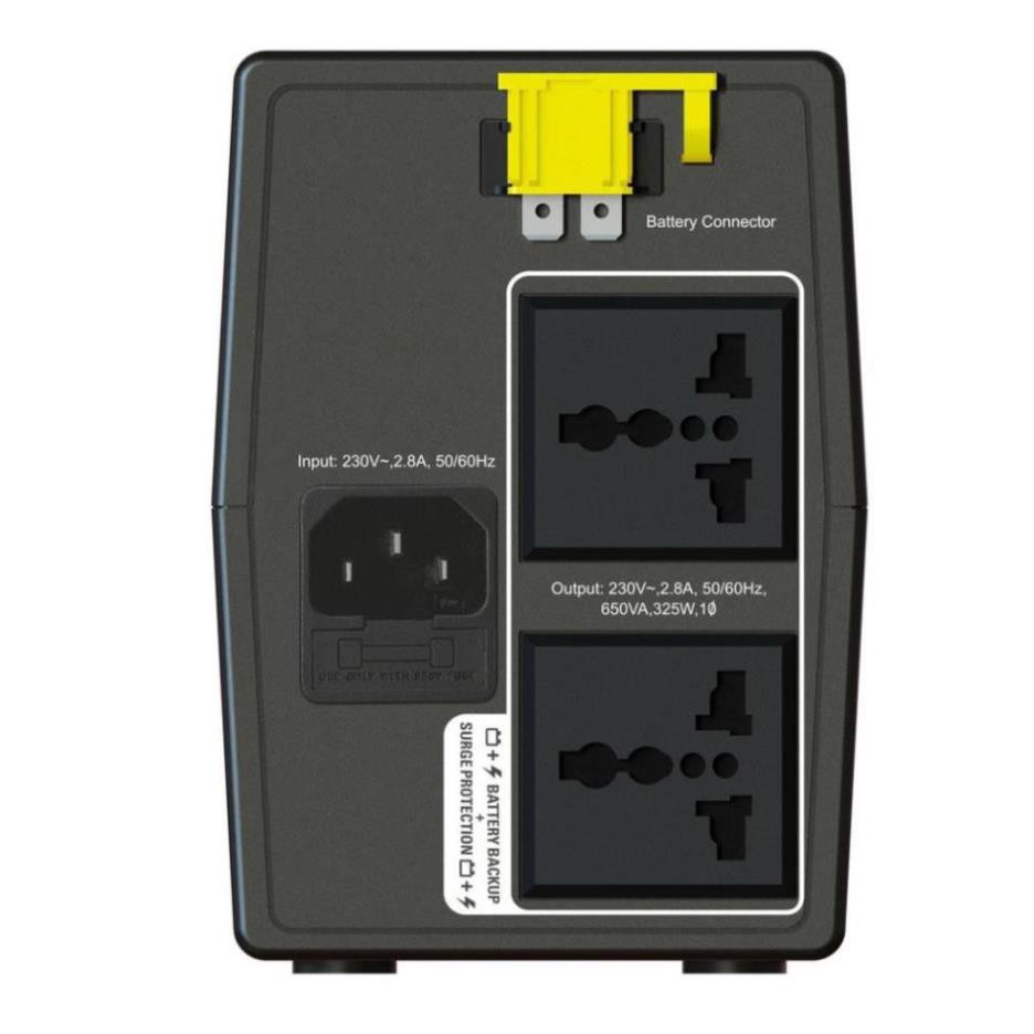 Bộ lưu điện UPS APC BX650LI-MS 650VA 325W - Có Ắc Quy - Chính hãng DGW - Bảo hành 3 Năm