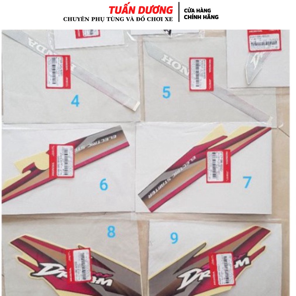 Bộ tem Dream Việt xịn hàng chuẩn đẹp đủ loại, Tem hàng đẹp lắp được cả dream thái và dream việt các đời