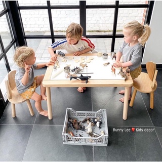 Bàn ghế gỗ cho bé - 100% gỗ thông và sồi cao cấp nhập khẩu New Zealand và Bắc Mỹ