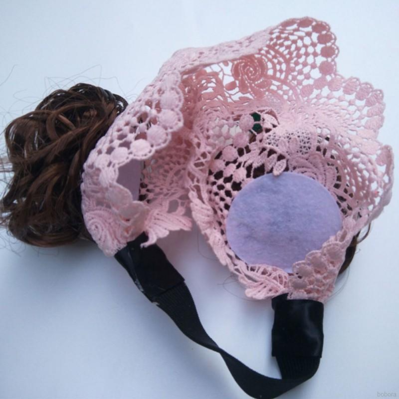 Băng đô đội đầu kiểu tóc giả trang trí hình trái cherry xinh xắn dành cho bé gái