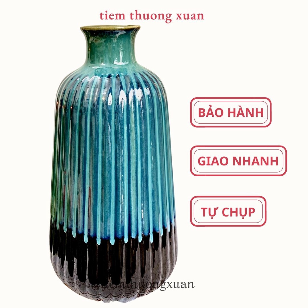 Lọ hoa Đại Cát, Lọ hoa gốm trang trí nhà cửa, văn phòng sang trọng