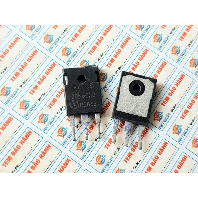 [Combo 5 chiếc] 20N60C3 20N60 Mosfet Kênh-N 20A/600V TO-3P (Tháo Máy)