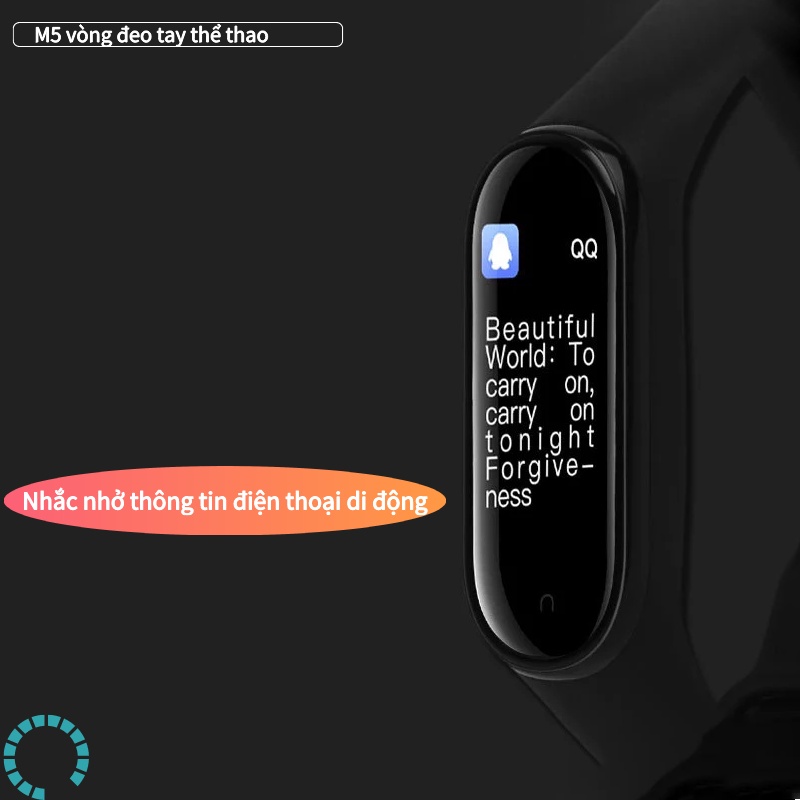 Màn hình màu động không thấm nước, vòng đeo tay thông minh theo dõi nhịp tim