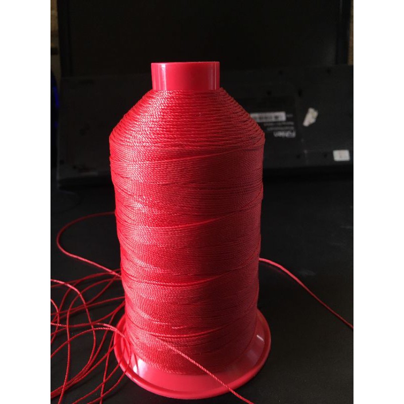 Chỉ dù 1mm màu đỏ cuộn 750m