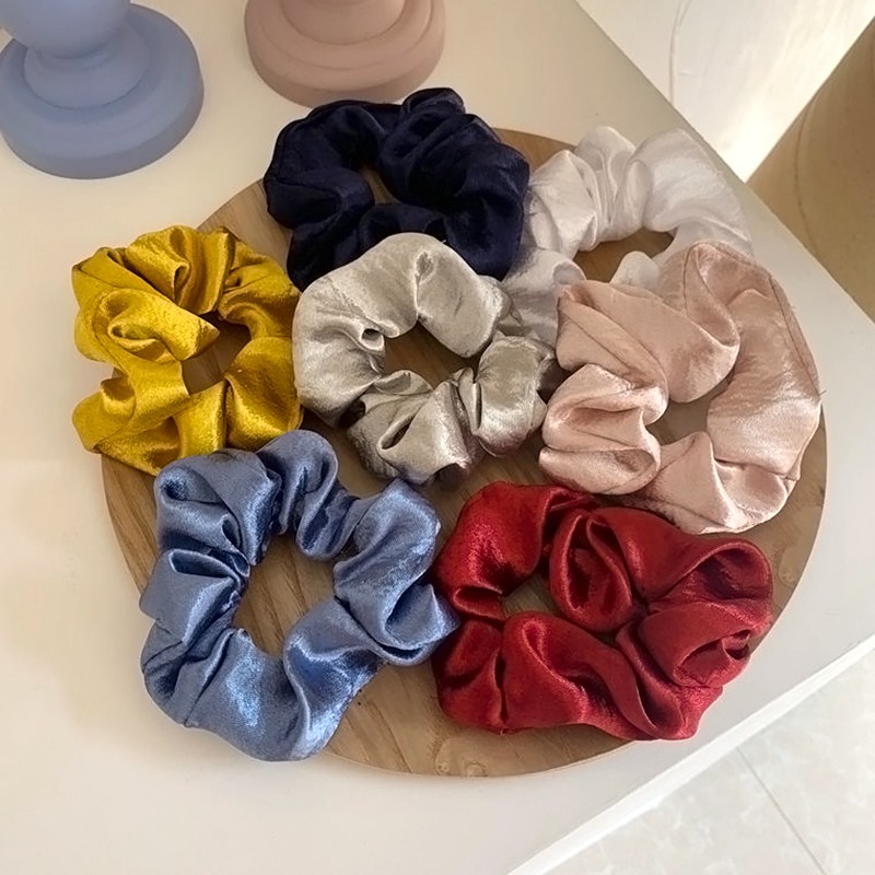 Dây cột tóc nữ Chất vải SILK óng ánh Scrunchies