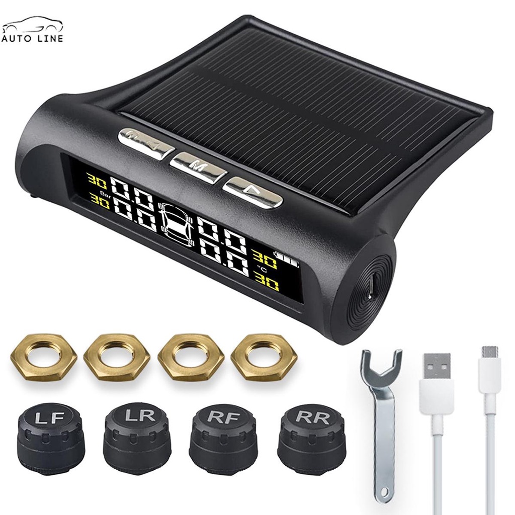 Hệ Thống Giám Sát Áp Suất Lốp TPMS Sạc USB Với 4 Cảm Biến Bên Ngoài SHOPCYC4777