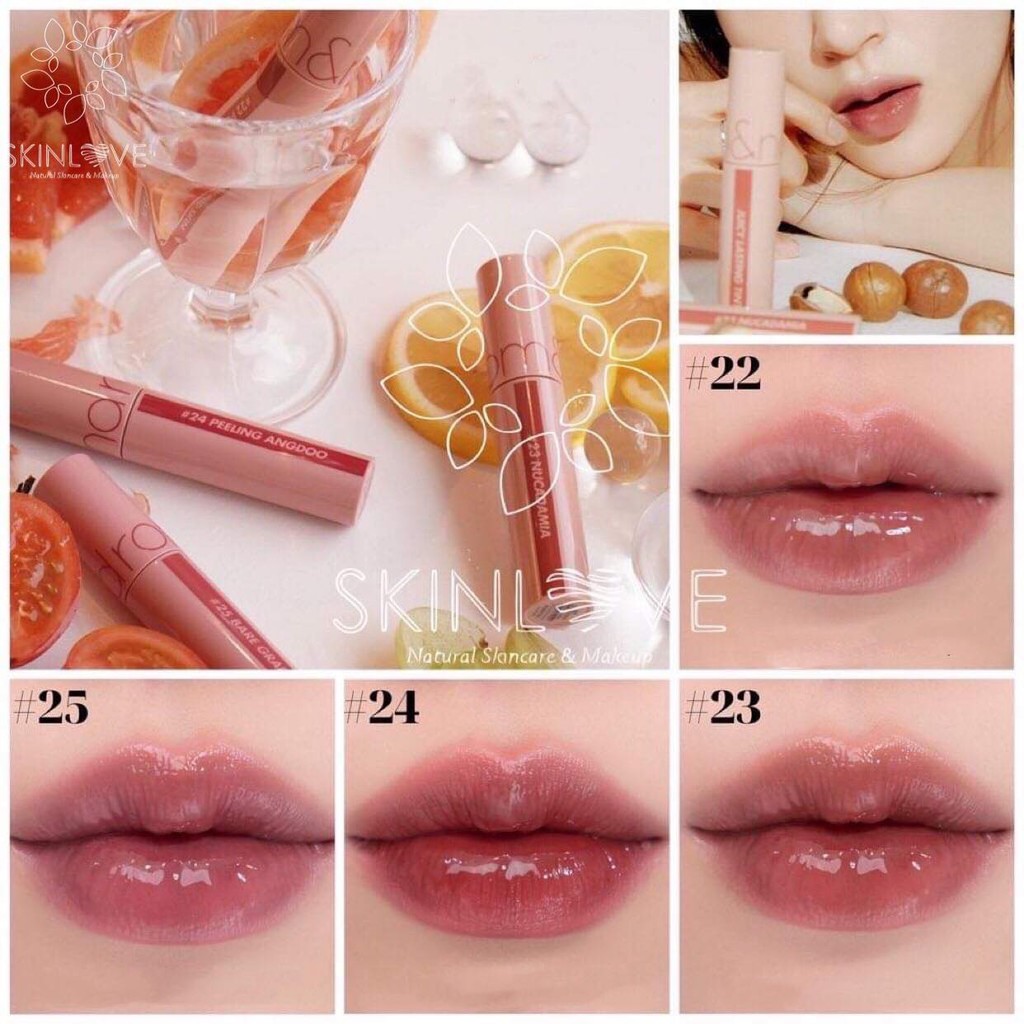 [Màu mới 18-25] Son Tint Bóng Lì Romand Juicy Lasting Tint