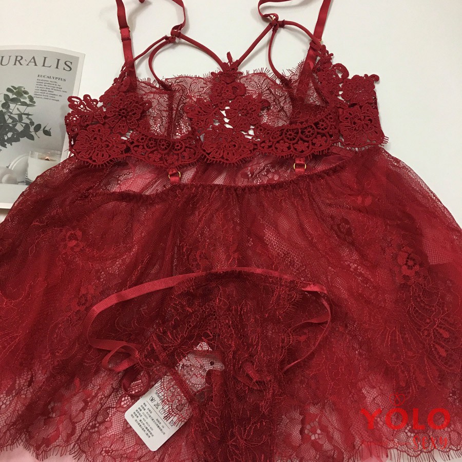 Váy Ngủ Ren Sexy Hở Bụng Gợi Cảm CP03 | BigBuy360 - bigbuy360.vn