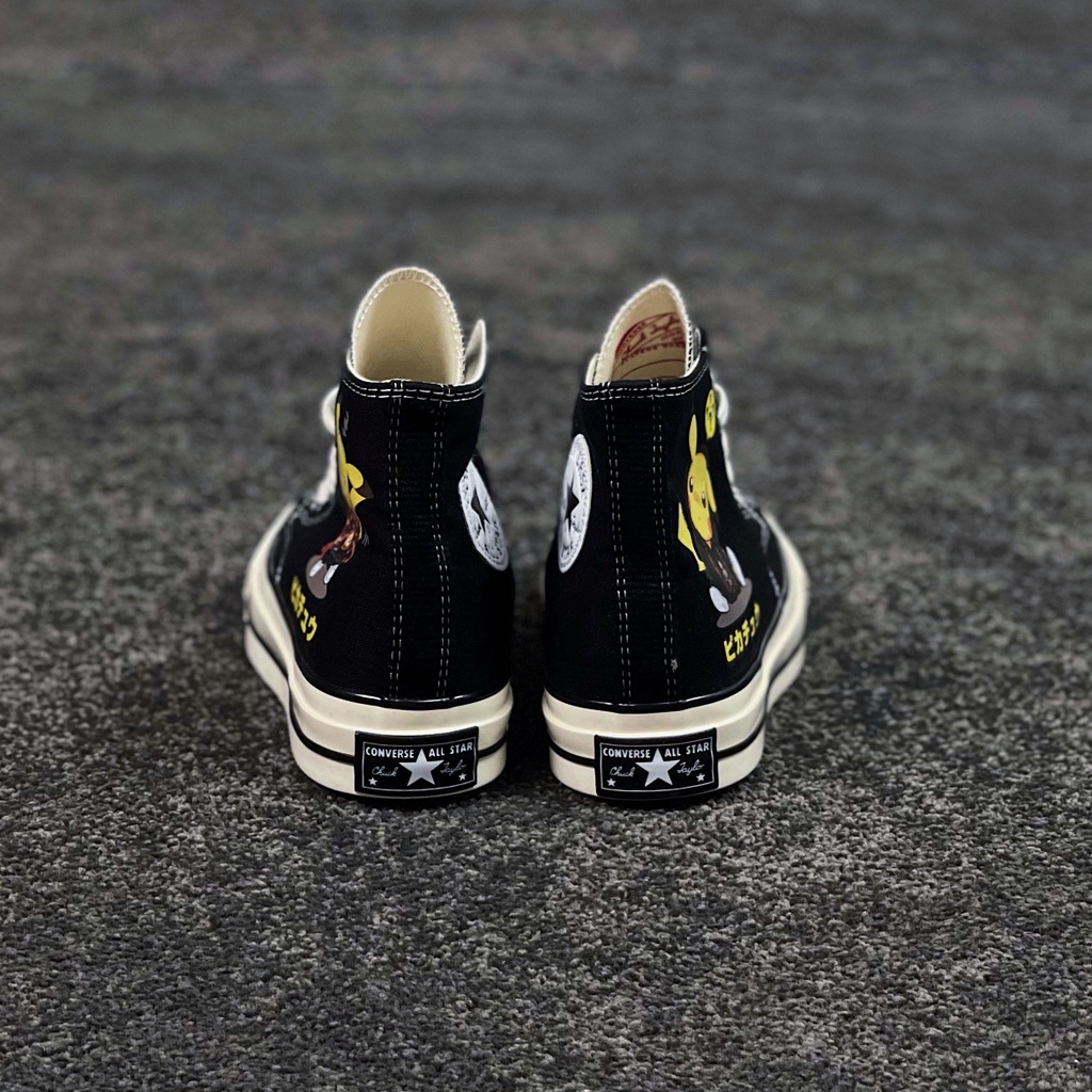 Giày Thể Thao canvas Converse Chuck 1970S 1755 Phiên Bản Giới Hạn Họa Tiết Pokemon x Converse Chuck 1970S