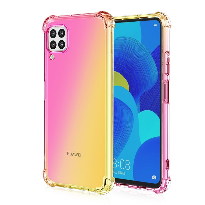 Ốp điện thoại mềm có đệm khí bảo vệ 4 góc chống trượt màu gradient dành cho Huawei Nova3i/ Nova7i/ Nova4/ Nova5/ Nova2i | BigBuy360 - bigbuy360.vn