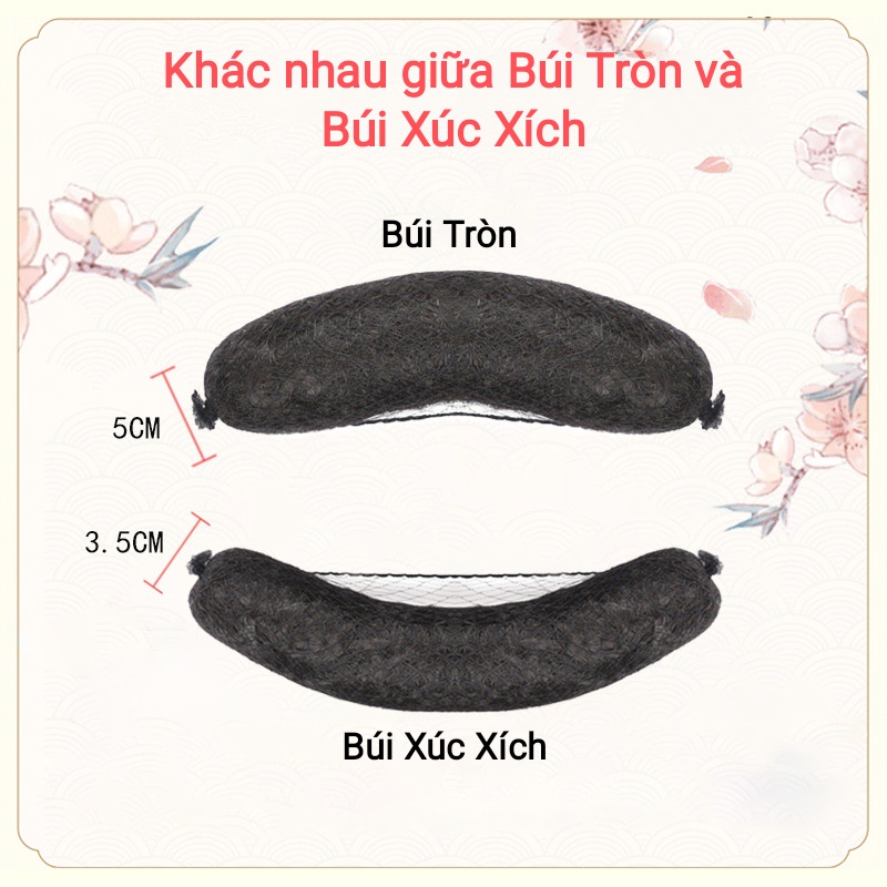 1-Búi Tóc Giả Cài Đầu Hóa Trang Cổ TRANG Các Loại