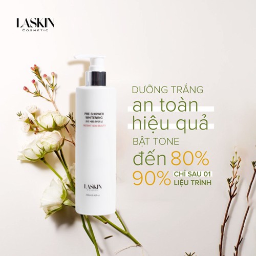 Kem Ủ Trắng Nhả Nắng Hàn Quốc PRE – SHOWER WHITENING Laskin 250ml | BigBuy360 - bigbuy360.vn