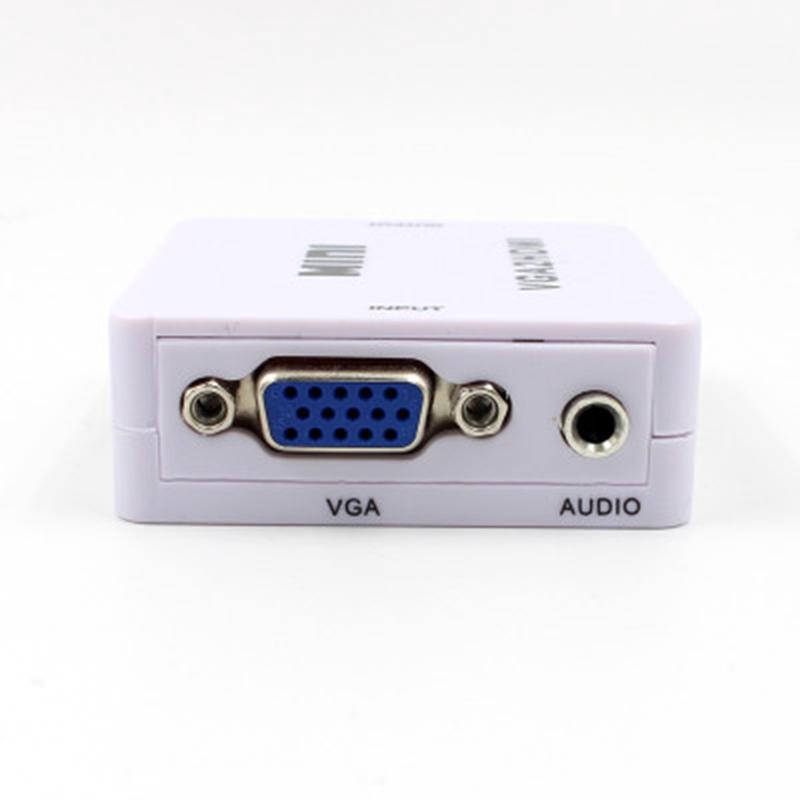 VGA to HDMI Full HD Video 1080P Converter Box Adapter for PC Laptop DVD TV KY